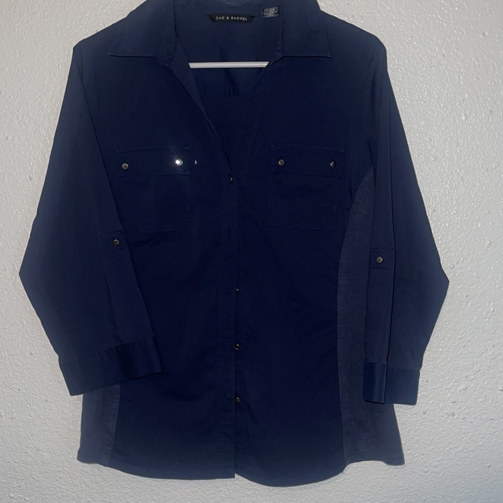 Women’s Button Up Mid Sleeve Shirt